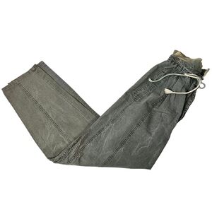 Vintage 90s Olive Green Ultra High Rise‎ Cotton Pants Size 7/8 Juniors L58